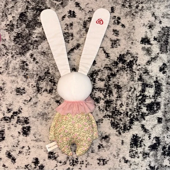 Zoya’s Love Floral Pink Bunny Plush Toy Hypoallergenic and Washable - Picture 2 of 5